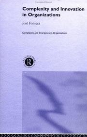 Front cover of Complexity & Innovation in Organizations by Jose Fonseca