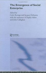 Cover of Emergence of Social Enterprise by Carlo Borzaga
