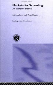 Cover of Markets for Schooling by Nick Adnett