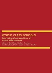 Cover of World Class Schools by Bert Creemers