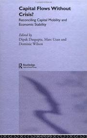 Cover of Capital Flows Without Crisis? by Dipak Dasgupta