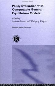 Front cover of Policy Evaluation with Computable General Equilibrium Models (Routledge Studies in Applied Economics) by Amedo Fossati