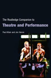Front cover of The Routledge companion to theatre and performance by Paul Allain