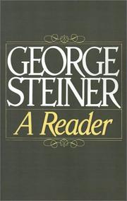Cover of George Steiner by George Steiner