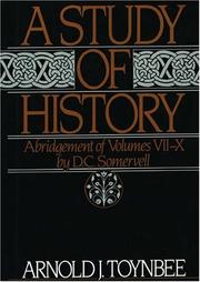 Front cover of A Study of History by Arnold J. Toynbee