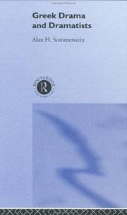 Front cover of Greek drama and dramatists by Alan H. Sommerstein