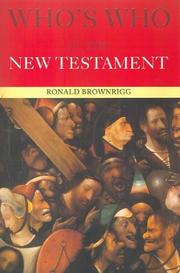 Front cover of Who's Who in the New Testament (Who's Who) by Canon Brownrigg