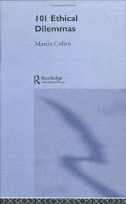 Front cover of 101 ethical dilemmas by Cohen, Martin