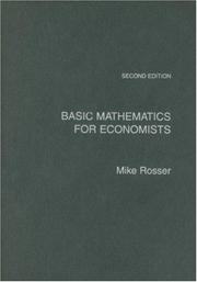 Cover of Basic Mathematics for Economists by Mike Rosser
