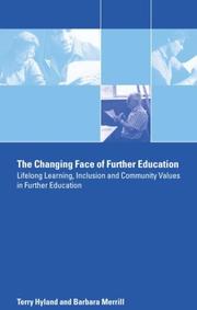 Front cover of The changing face of further education by Terry Hyland