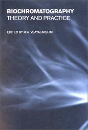Cover of Biochromatography by M. A. Vijayalakshmi
