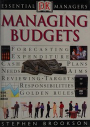 Cover of Managing budgets by Stephen Brookson