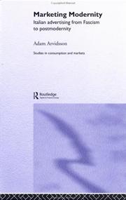 Front cover of Marketing modernity by Adam Arvidsson