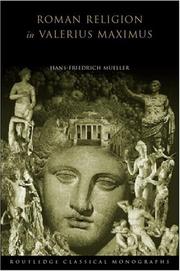 Front cover of Roman Religion in Valerius Maximus by Hans-Fr Mueller