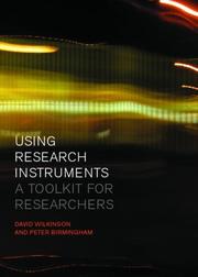Cover of Using research instruments by David Wilkinson