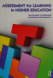 Front cover of Assessment for learning in higher education by Kay Sambell