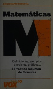 Front cover of Diccionario esencial matemáticas by Jordi Induráin Pons