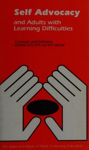 Front cover of Self advocacy and adults with learning difficulties by Jeannie Sutcliffe