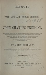 Front cover of Memoir of the life and public services of John Charles Fremont by Bigelow, John