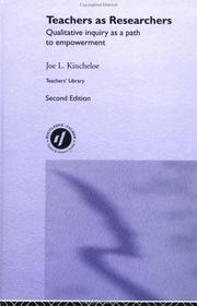 Front cover of Teachers as researchers by Joe L. Kincheloe