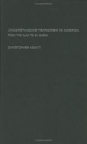 Front cover of Understanding terrorism in America by Christopher Hewitt