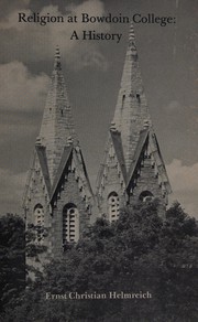 Front cover of Religion at Bowdoin College by Ernst Christian Helmreich