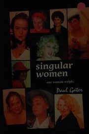 Cover of Singular women by Paul Gater
