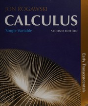 Cover of Calculus by Jonathan Rogawski