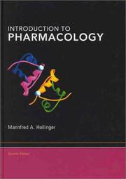 Cover of Introduction to pharmacology by Mannfred A. Hollinger