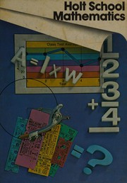 Cover of Holt school mathematics [book 5 by Eugene D. Nichols