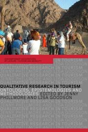 Cover of Qualitative Research in Tourism by Lisa Goodson