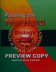 Front cover of Passing the Maryland biology high school assessment by Thompson, Liz