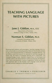 Cover of Teaching language with pictures by Jane J. Giddan
