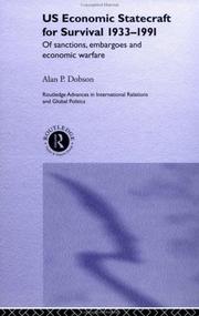 Front cover of United States Economic Statecraft for Survival, 1933-1991 by Alan P. Dobson