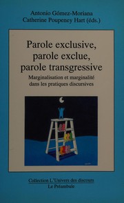 Front cover of Parole exclusive, parole exclue, parole transgressive by Antonio Gomez-Moriana