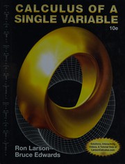 Cover of Calculus of a Single Variable by Ron Larson