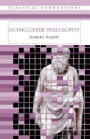 Cover of Doing Greek philosophy by Robert Wardy