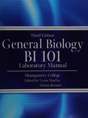 Front cover of General biology BI 101 laboratory manual by Cyrus A. Macfoy