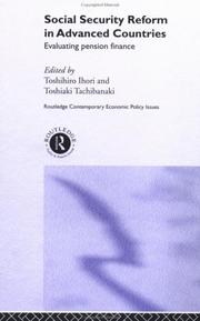 Front cover of Social Security Reform in Advanced Countries by T. Ihori