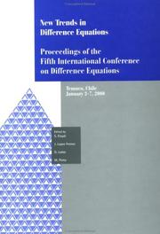 Front cover of New trends in difference equations by International Conference on Difference Equations (5th 2000 Temuco, Chile)