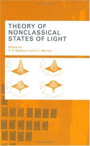 Front cover of Theory of nonclassical states of light by V. V. Dodonov