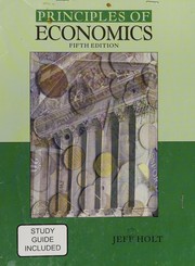 Front cover of Principles of economics by Jeff Holt