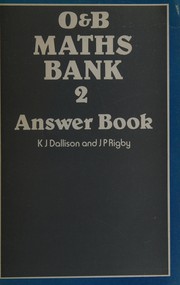 Cover of O & B maths bank by K. J. Dallison