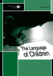 Front cover of The language of children by Julia Gillen