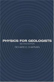 Cover of Physics for geologists by Richard E. Chapman