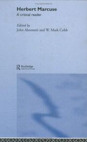 Cover of HERBERT MARCUSE: A CRITICAL READER; ED. BY JOHN ABROMEIT by John Abromeit