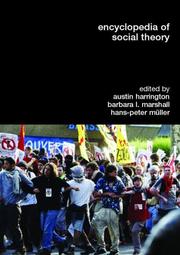 Front cover of Encyclopedia of Social Theory by Aus Harrington