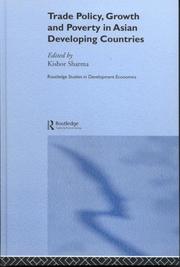 Front cover of Trade policy, growth, and poverty in Asian developing countries by Kishor Sharma