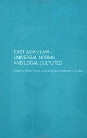Cover of East Asian Law by Lucie Cheng