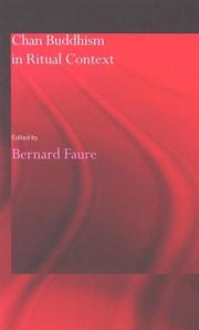 Front cover of CHAN BUDDHISM IN RITUAL CONTEXT: ED. BY BERNARD FAURE by Bernard Faure